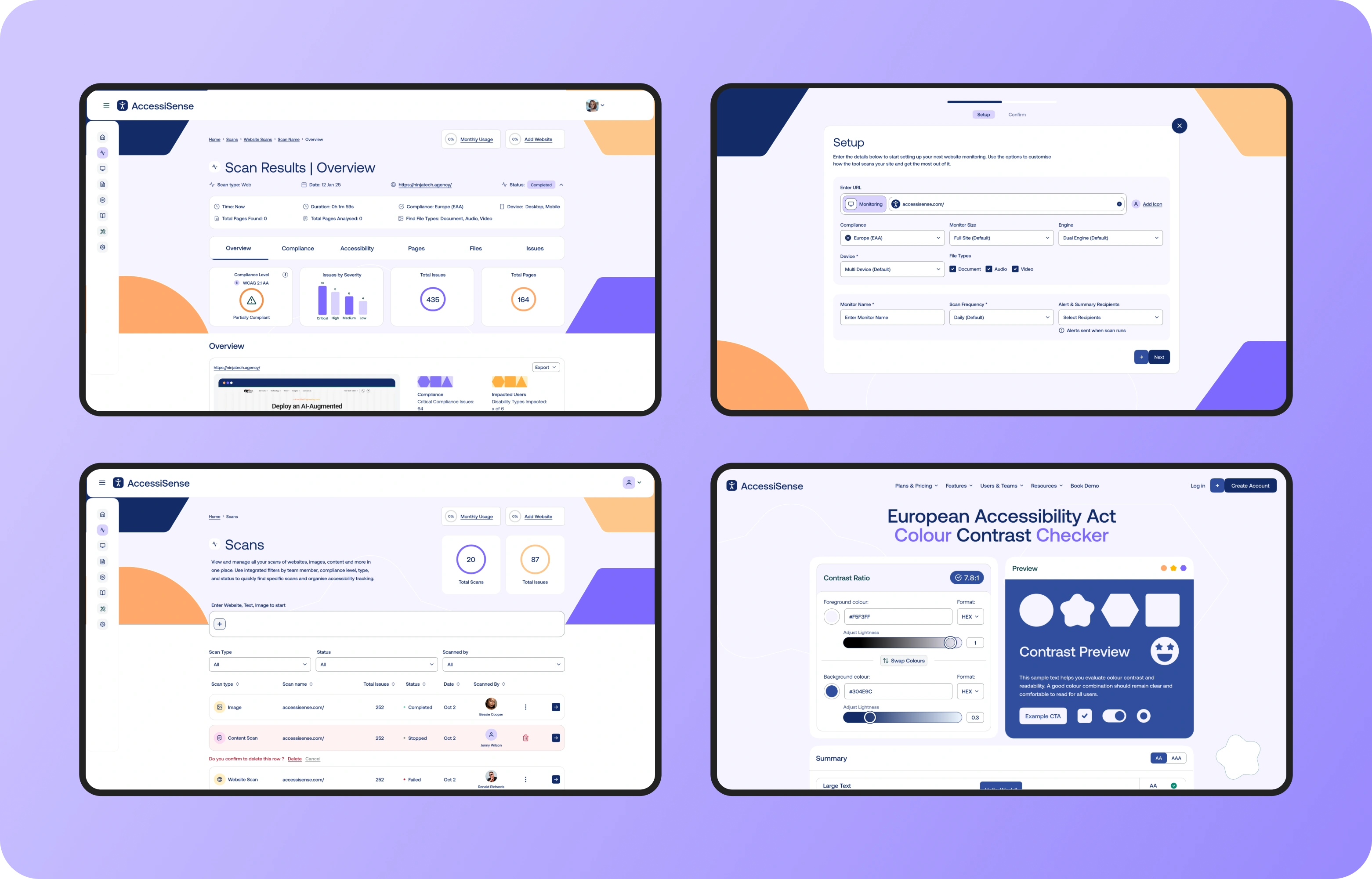 AccessiSense UI showcase 3