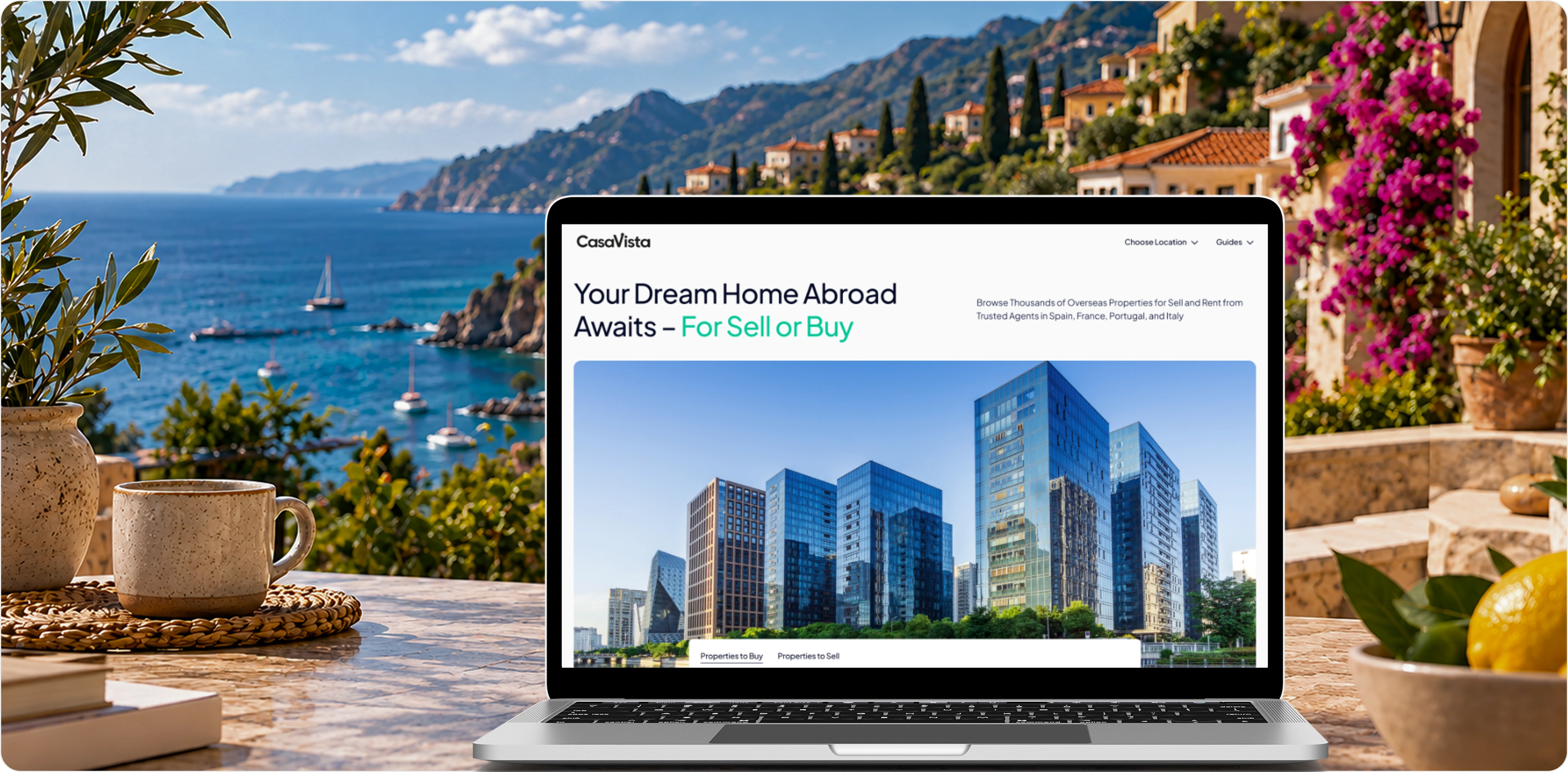 CasaVista homepage &mdash; Your Dream Home Abroad Awaits, for sell or buy