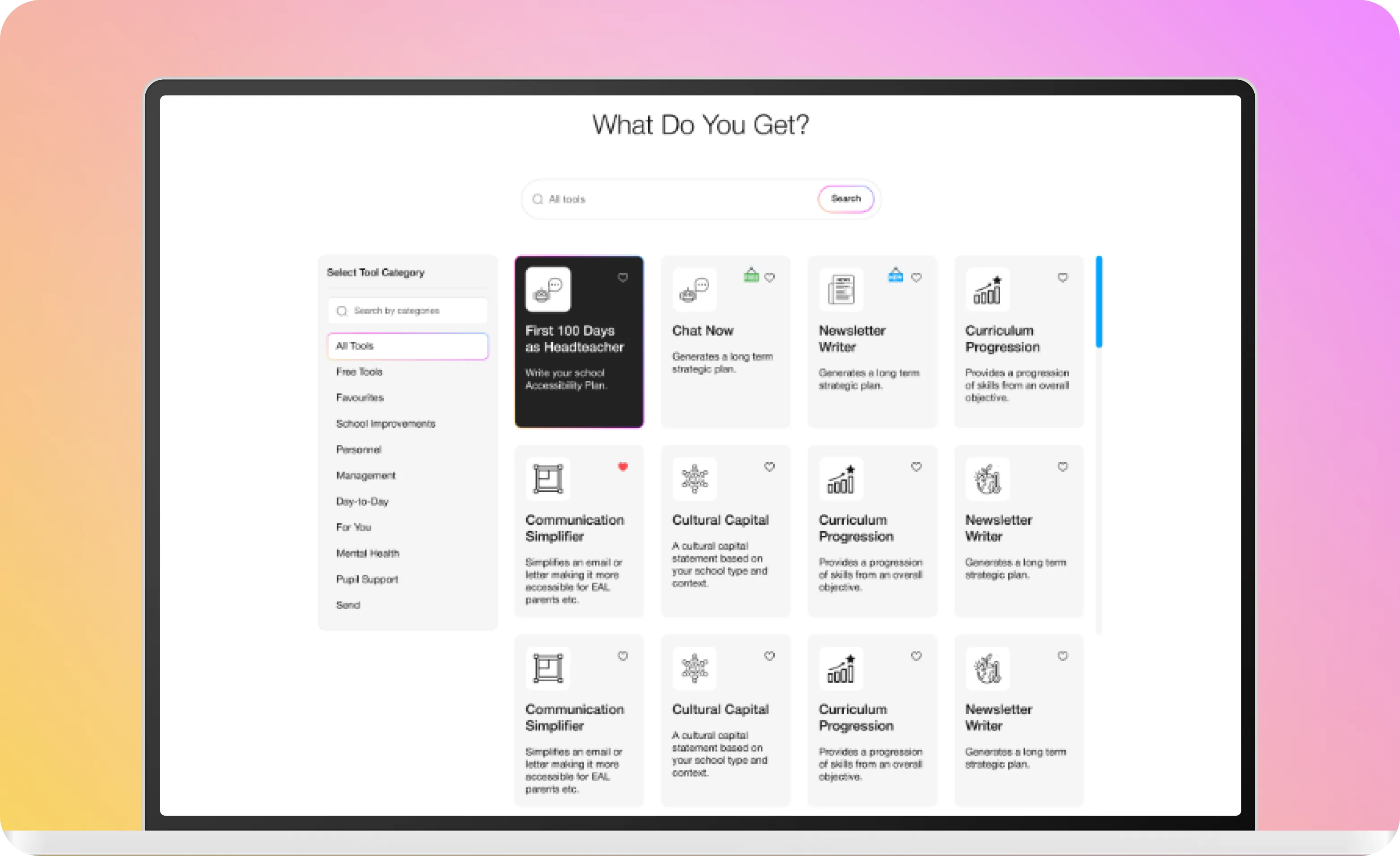 LeadSmart AI tool library and categories