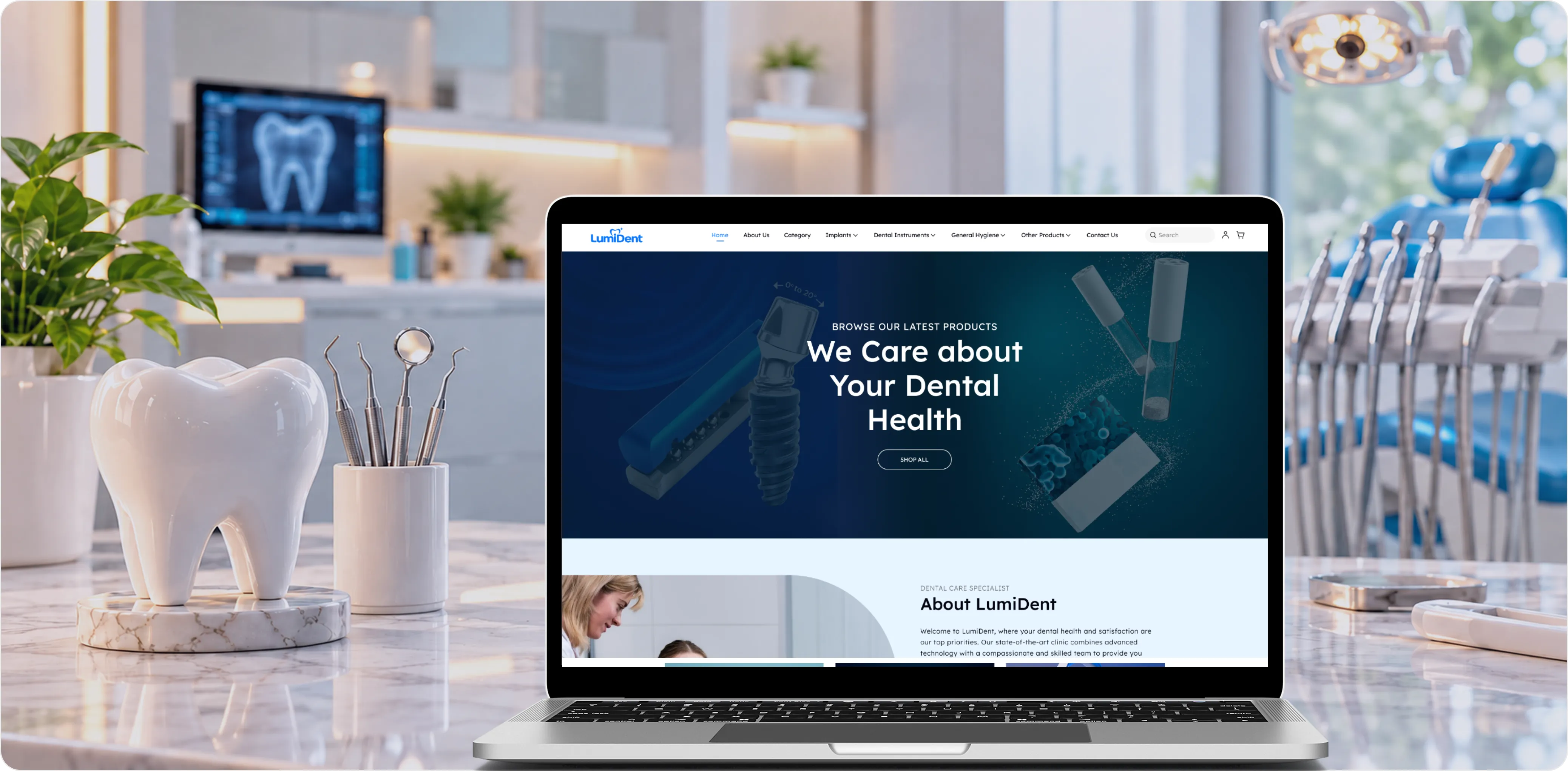 LumiDent homepage &mdash; We Care about Your Dental Health