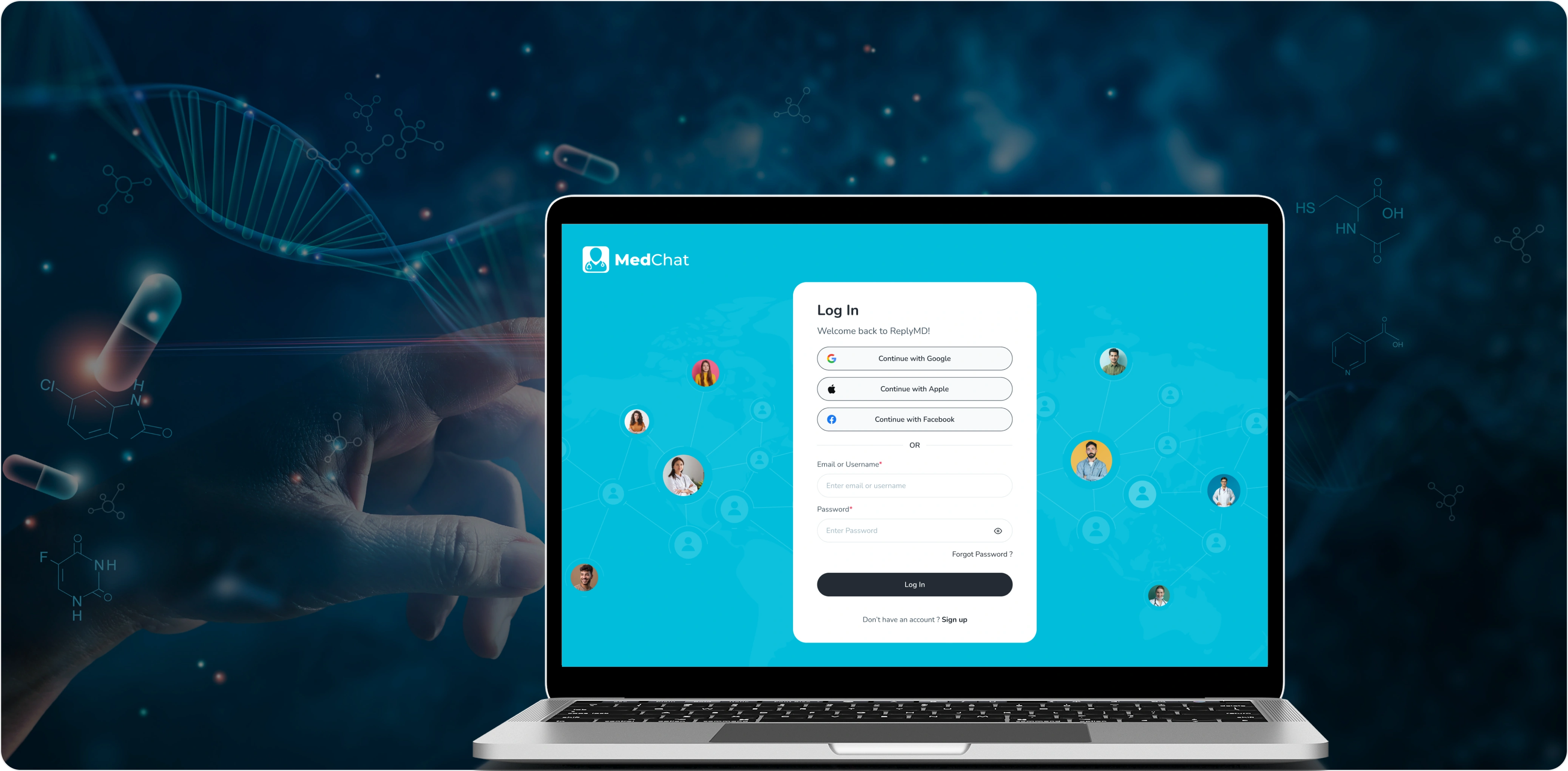 MedChat platform interface