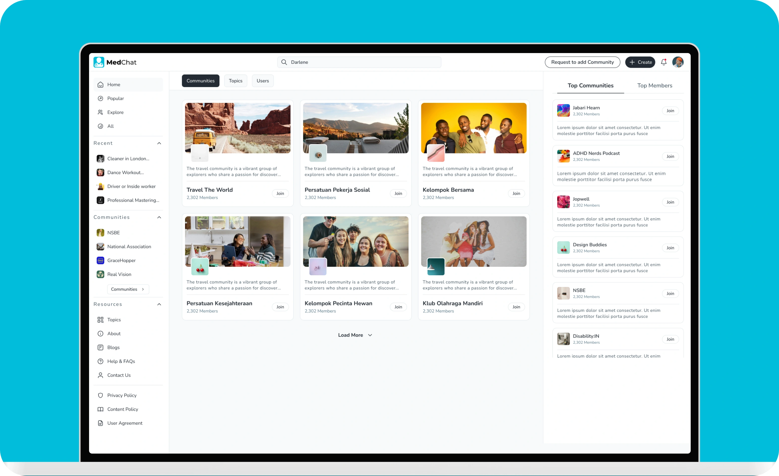 MedChat UI showcase 1