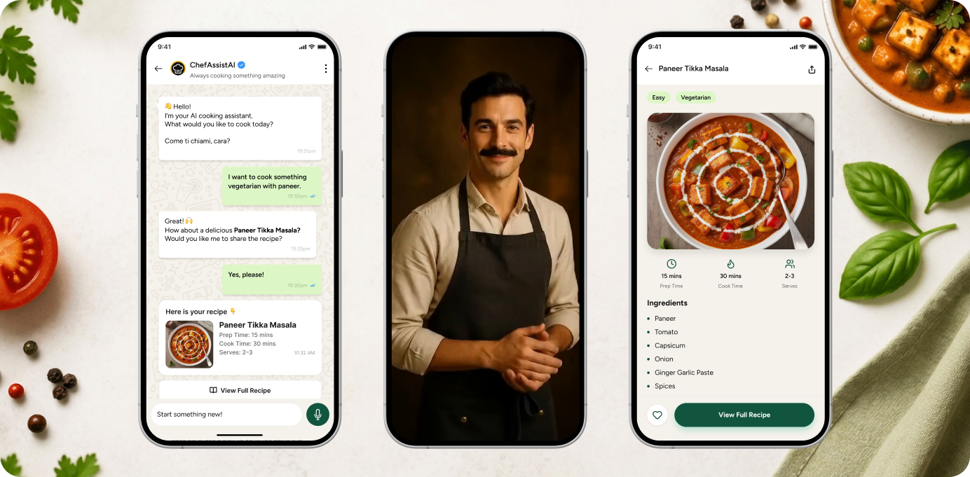 ChefAssist AI app showcase