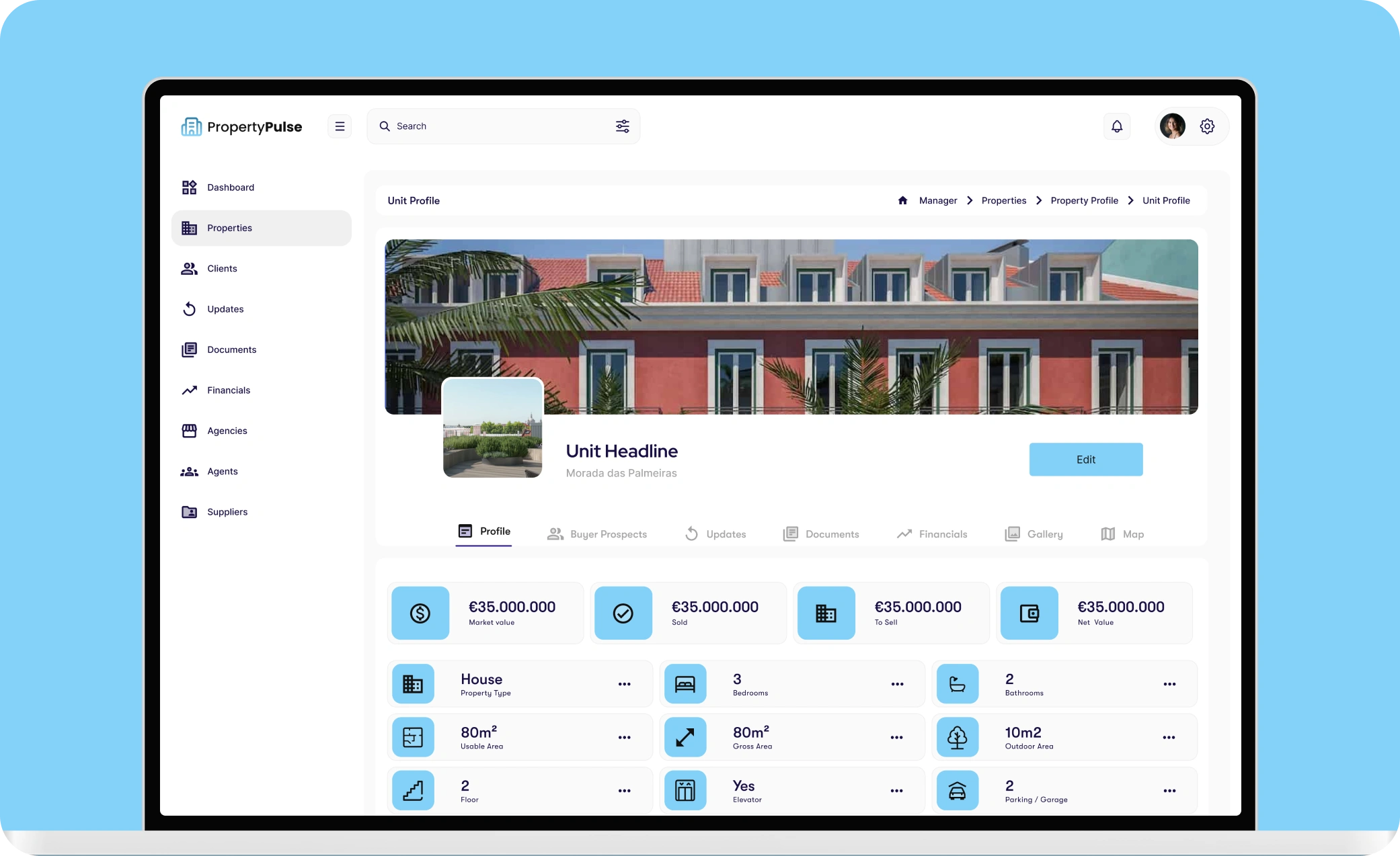 PropertyPulse UI showcase 1