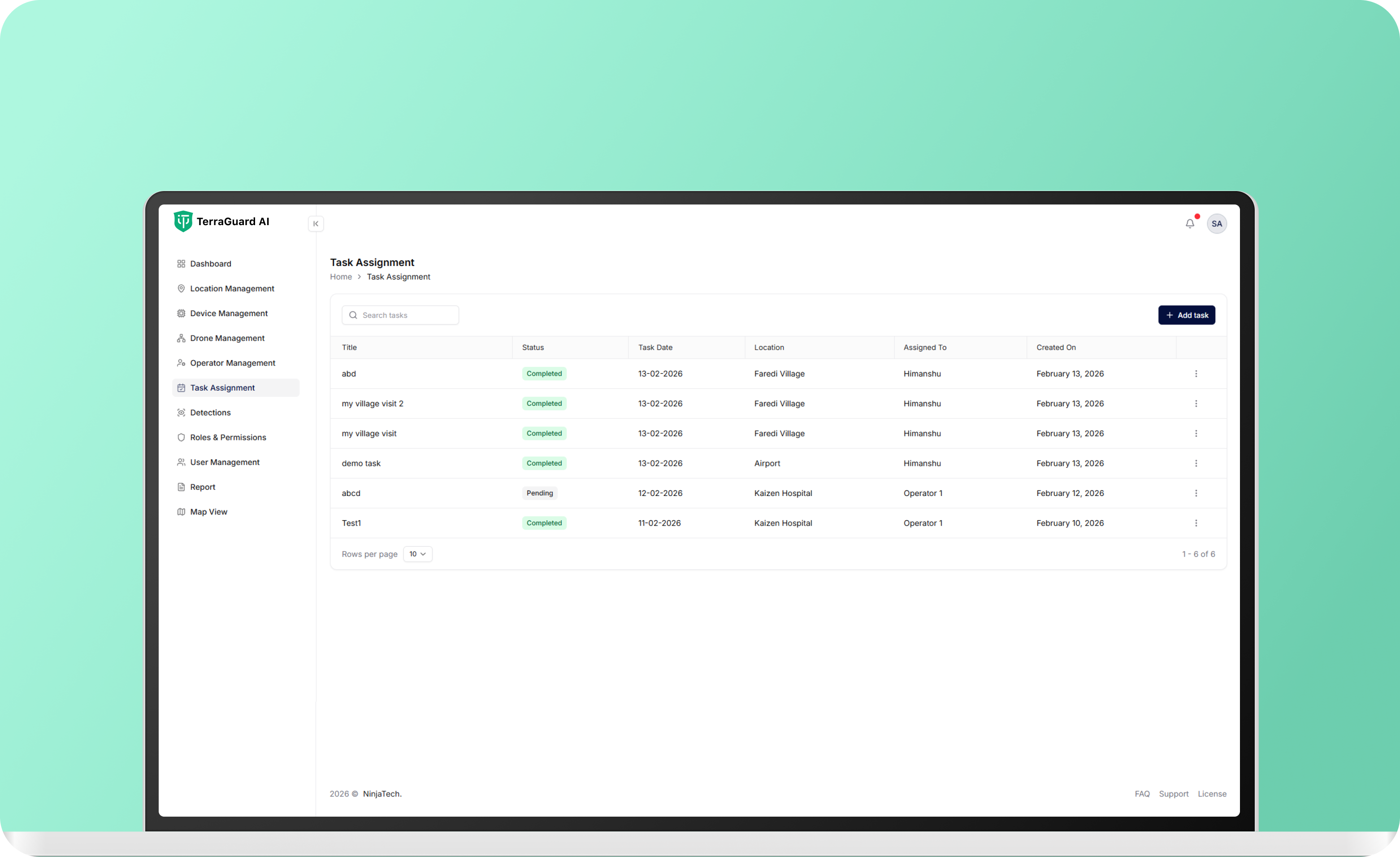 TerraGuard AI UI showcase 1