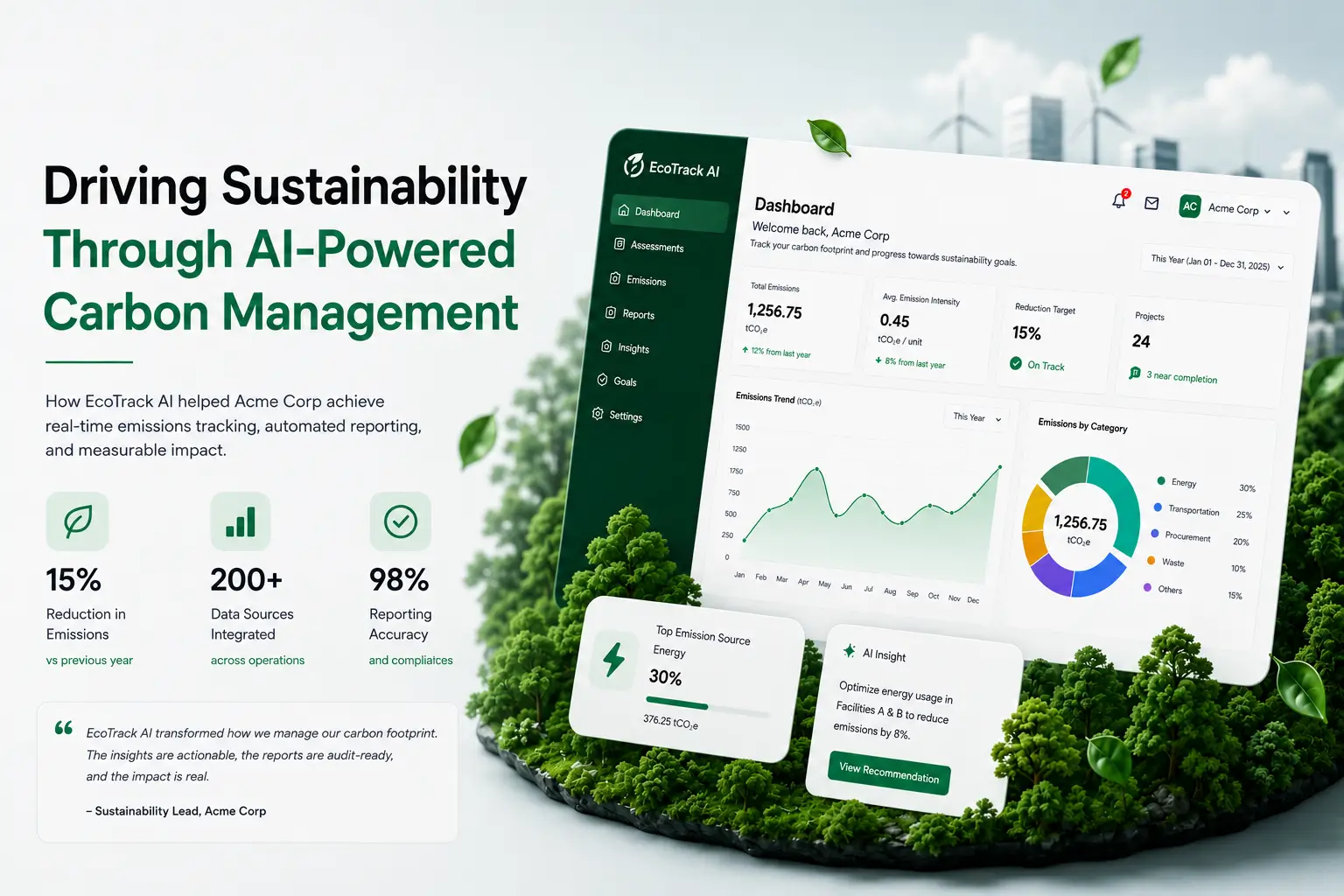 EcoTrack AI: Carbon Footprint Management Platform fetured-image