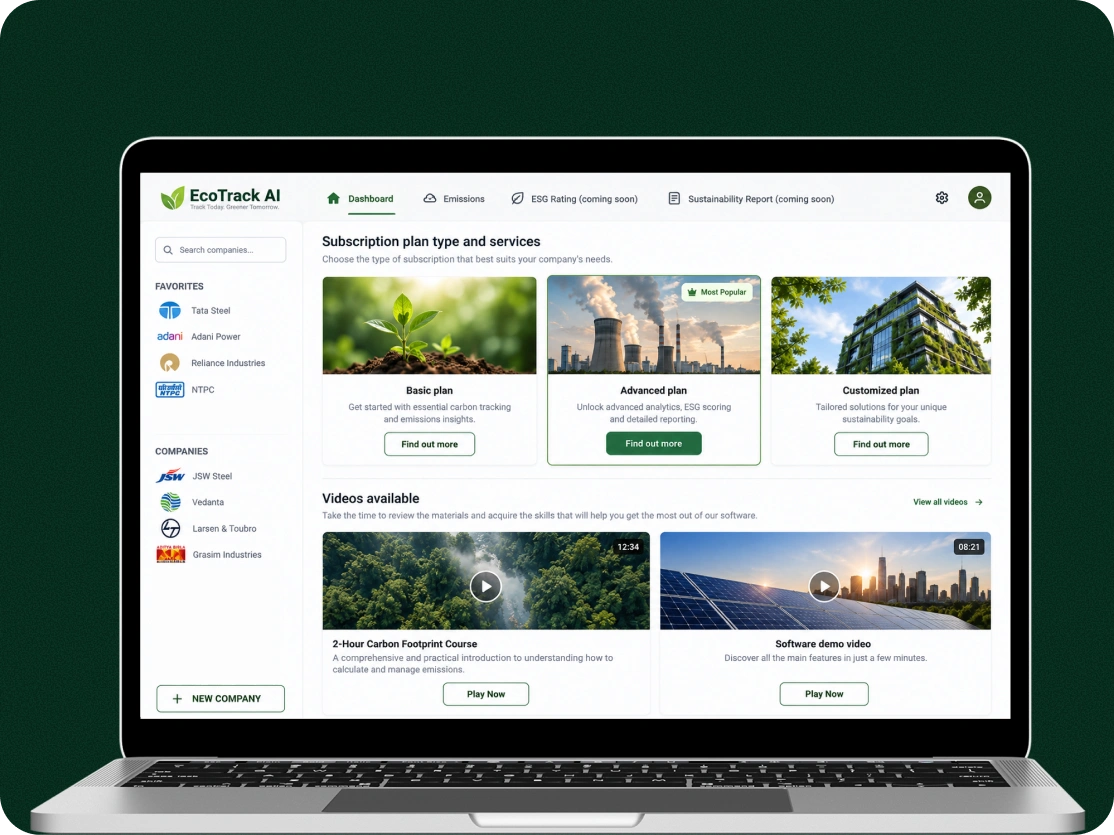 EcoTrack AI: Carbon Footprint Management Platform