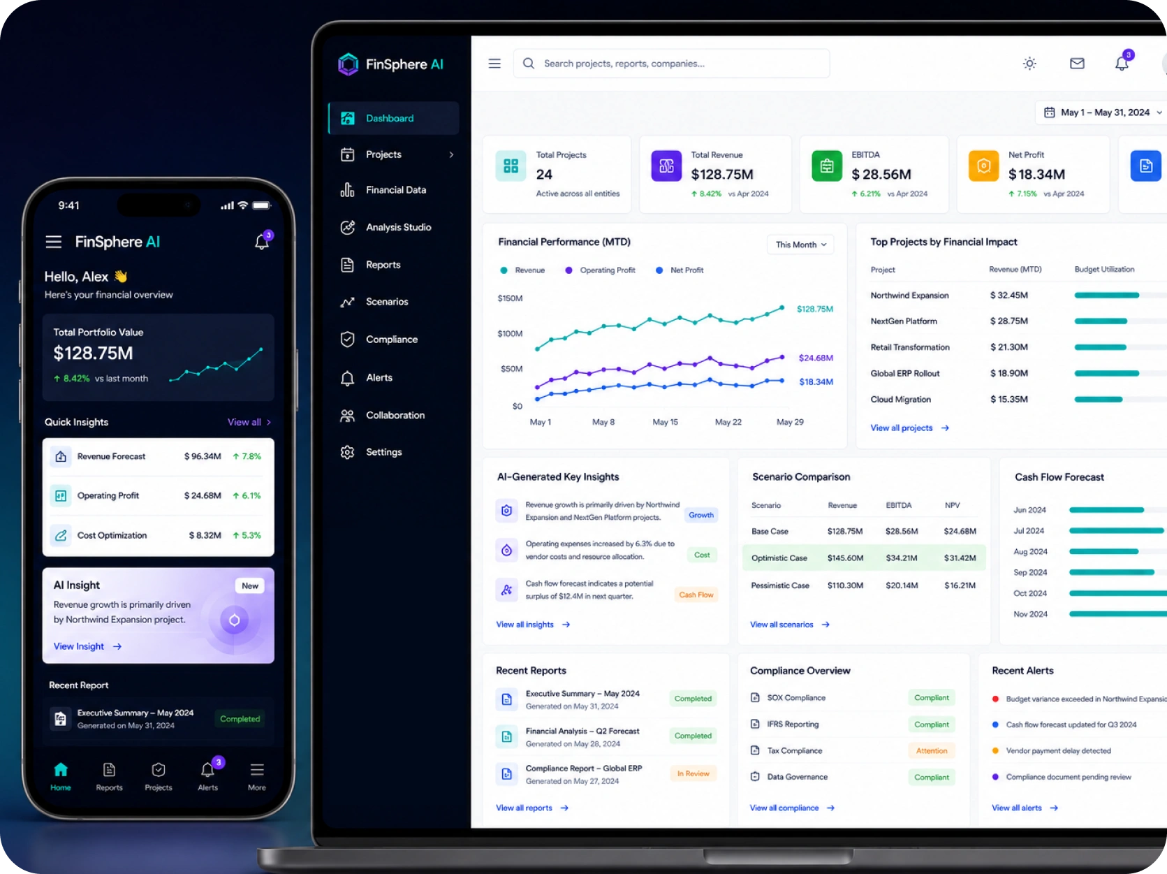 FinSphere AI: AI-Driven Financial Analysis & Enterprise Reporting Platform